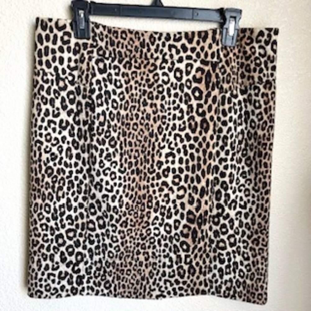 Michael Kors Classic Cheetah Print Pencil Skirt